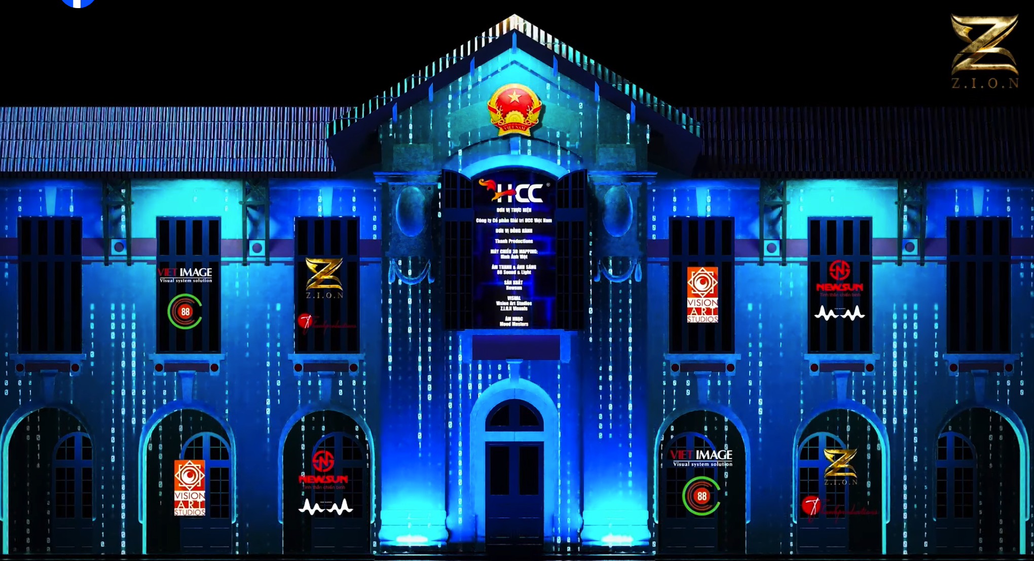 TRÌNH CHIẾU 3D MAPPING TẠI TÒA NHÀ CỔ HƠN 100 TUỔI KỶ NIỆM 79 NĂM NGÀNH THÔNG TIN VÀ TRUYỀN THÔNG